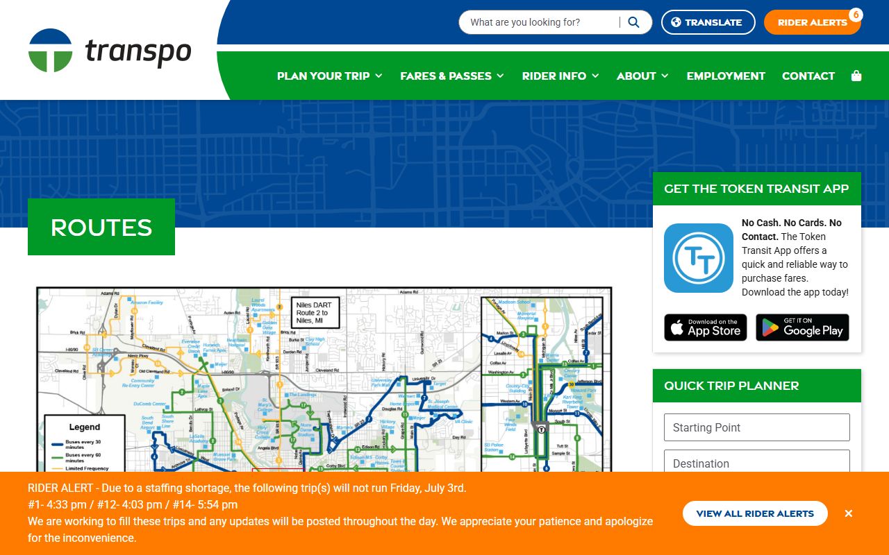 St. Joseph County Circuit Court transit routes for courthouse access